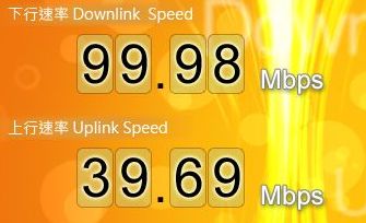 中華 光纖 100 40 dr.speed hinet speed 
